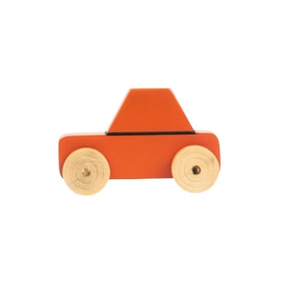 Wooden Sports Car Orange