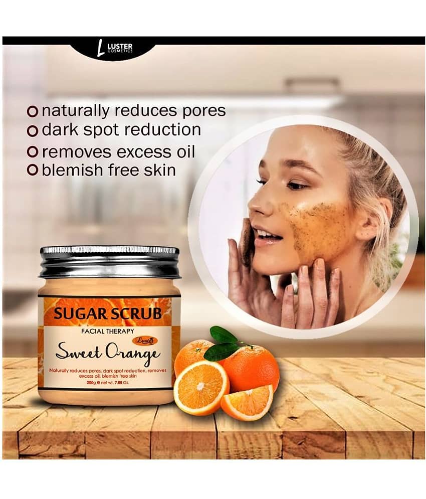 Luster Sweet Orange Sugar Facial Scrub 200 gm