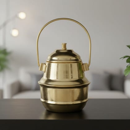 Brass Oil Cane Miniature | Industrial Style Collectible Toy, Height : 4 Inch (ZMAS455 A)