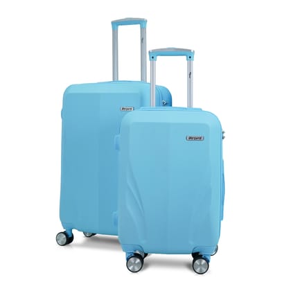 SKYCARRY Black Panther Trolley Bag Set of 2 | Durable ABS Hard Shell | TSA-Type Lock | Luggage with 360 Disc Spinner Wheels | Travel Suitcase (2, SkyBlue, S,M)