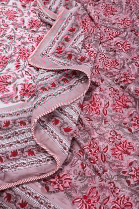 Gayatri Purple Reversible Cotton Muslin Dohar-Single - 60 x 90 in / Purple / Purple