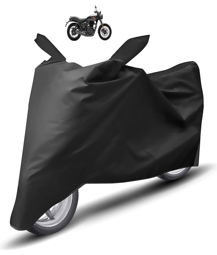 Caronix Bike Body Cover for Royal Enfield Hunter 350 ( Pack of 1 ) , Black