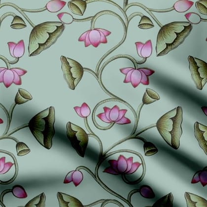 Pichwai lotus 2-Cotton