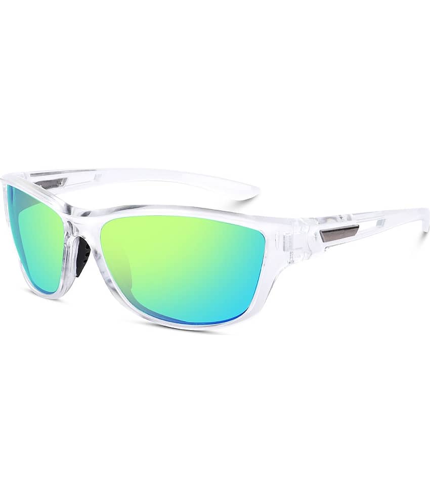 PIRASO White Visor Sunglasses ( Pack of 1 )