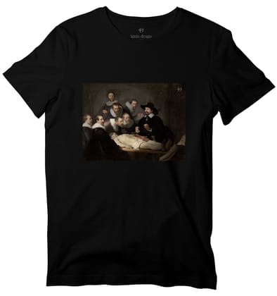 Anatomy Lesson of Dr. Nicolaes Tulp Art T-shirt-36 - XS / Black