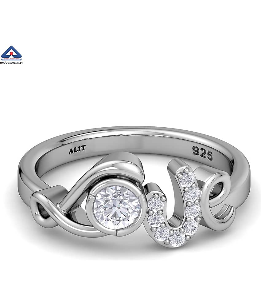 ALITJEWELLERY - Silver Rings ( Pack of 1 )