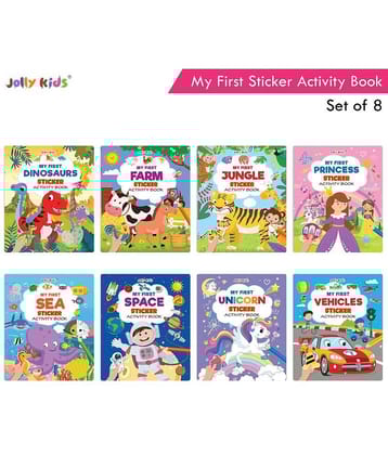 Jolly Kids My First Sticker Activity Books (set of 8)