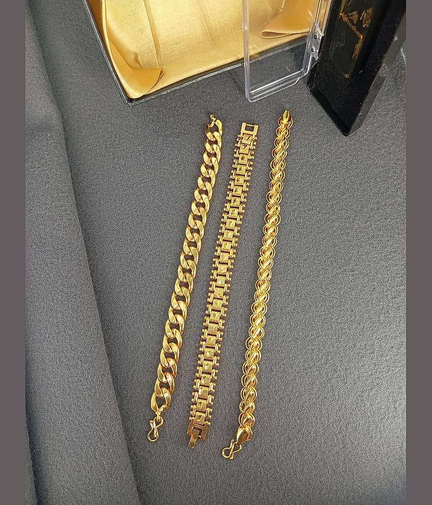 SHANKH-KRIVA Gold Bracelet ( Pack of 1 )