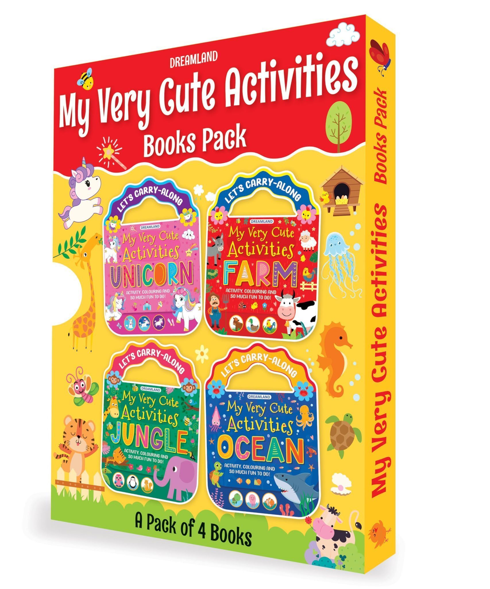 My Very Cute Activities & Colouring Books Pack for Kids Age 3-8 years - A Set of 4 Books [Paperback] Dreamland Publications