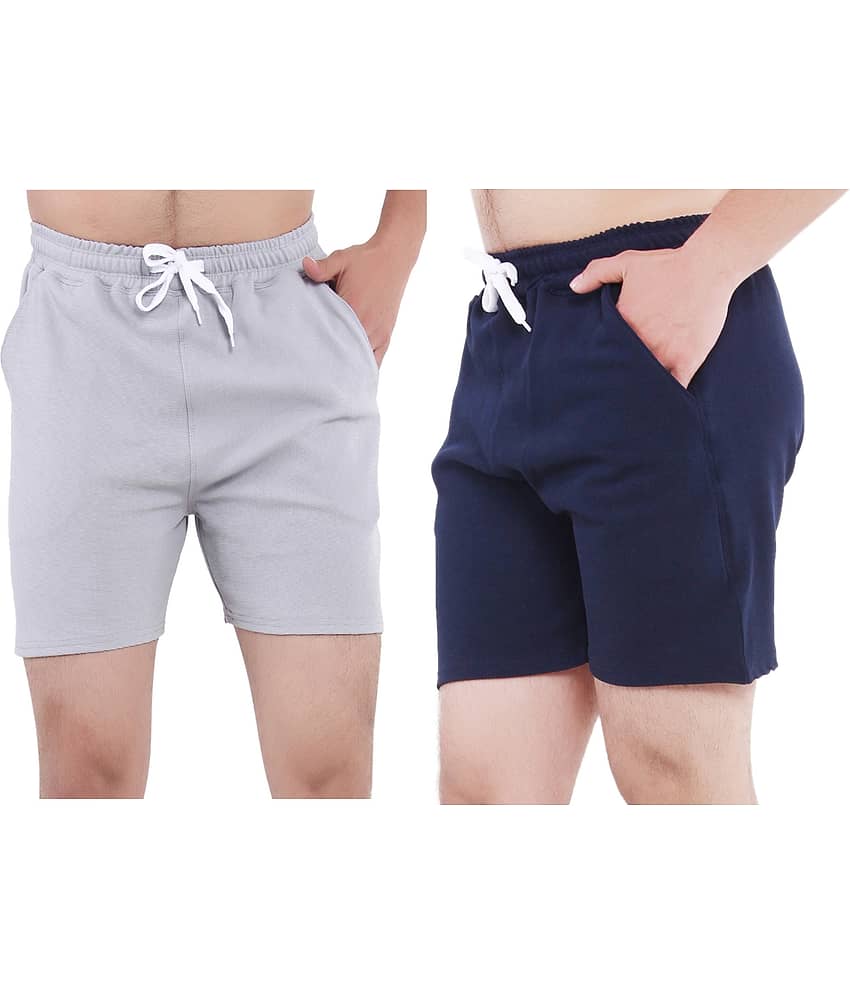 GTwo Multicolor 1 Cotton Blend Men's Shorts ( Pack of 2 )