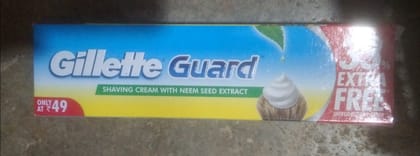 Gillete guard shaving cream with been extract