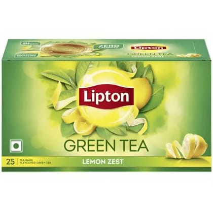 Lipton green tea lemon zest 25 tea bags*1.3 gm each