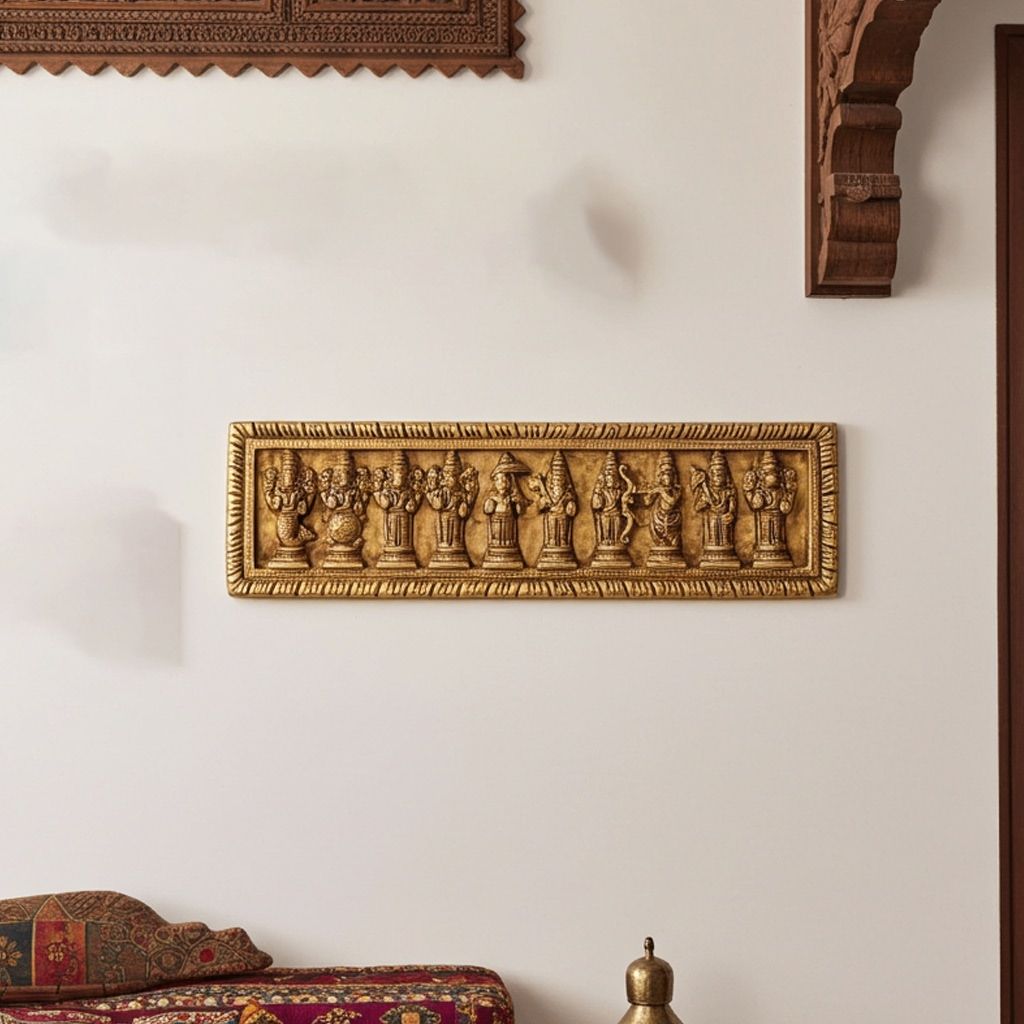 Brass Wall Hanging Das Avatar Statue, Height : 4 Inch (BSMAS1537 D)