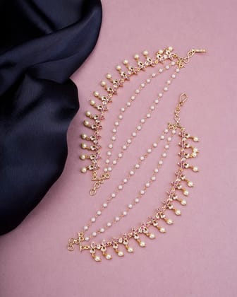 Classic Elegance Gold Kaan Chain-Red-White / Matte Red