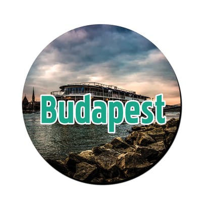 ShopTwiz Budapest Awesome Decorative Large Fridge Magnet