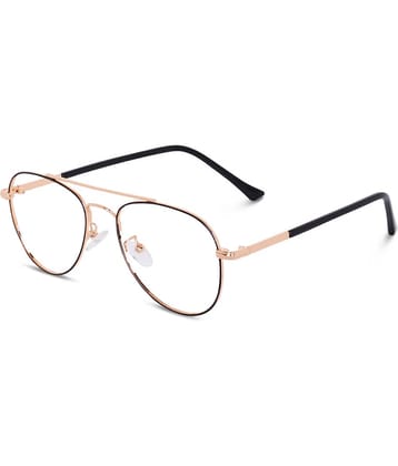 Admire Gold Full Rim Pilot Computer Glasses ( Pack of 1 )