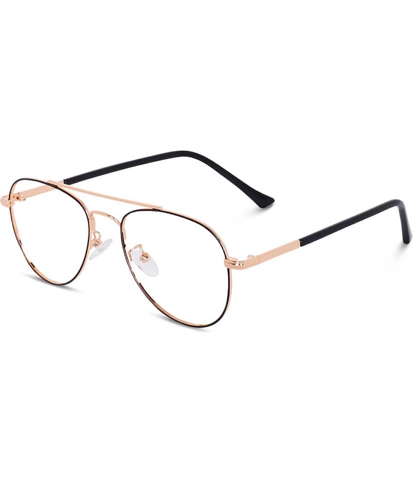 Admire Gold Full Rim Pilot Computer Glasses ( Pack of 1 )