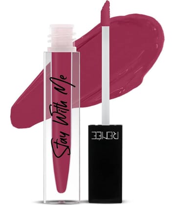 RENEE Stay With Me Matte Lip Color - Dose Of Rose, Long lasting, Water & Smudge Proof, 5ml