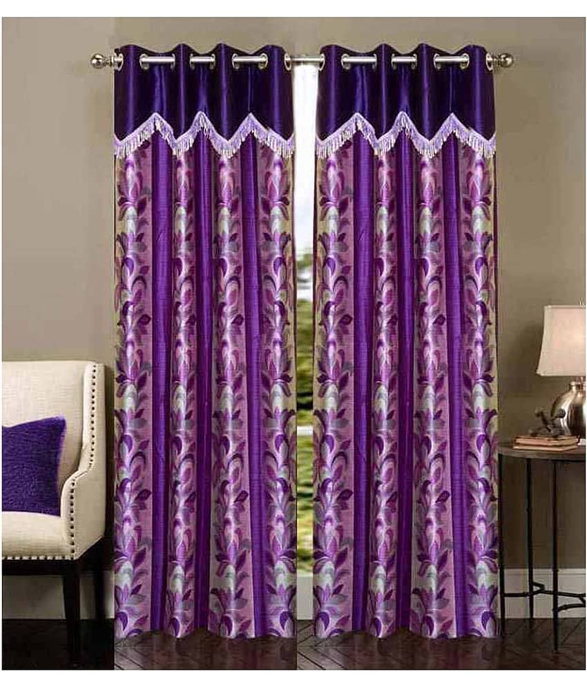 Stella Creations Set of 2 Window Eyelet Curtains Abstract Multi Color