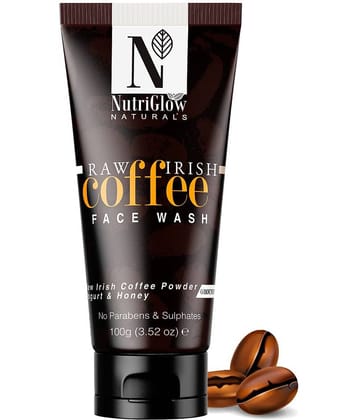 NutriGlow NATURAL'S Coffee Face Cleanser With Yogurt & Honey For Blackhead Removal Face Wash, 100gm