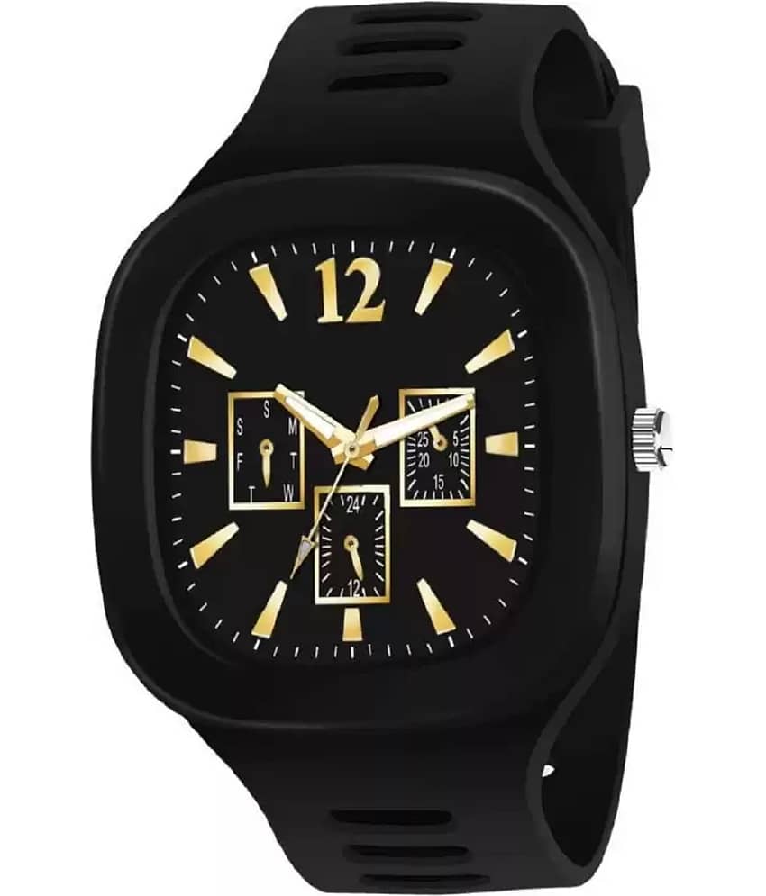 Trex Black Silicon Analog Men's Watch
