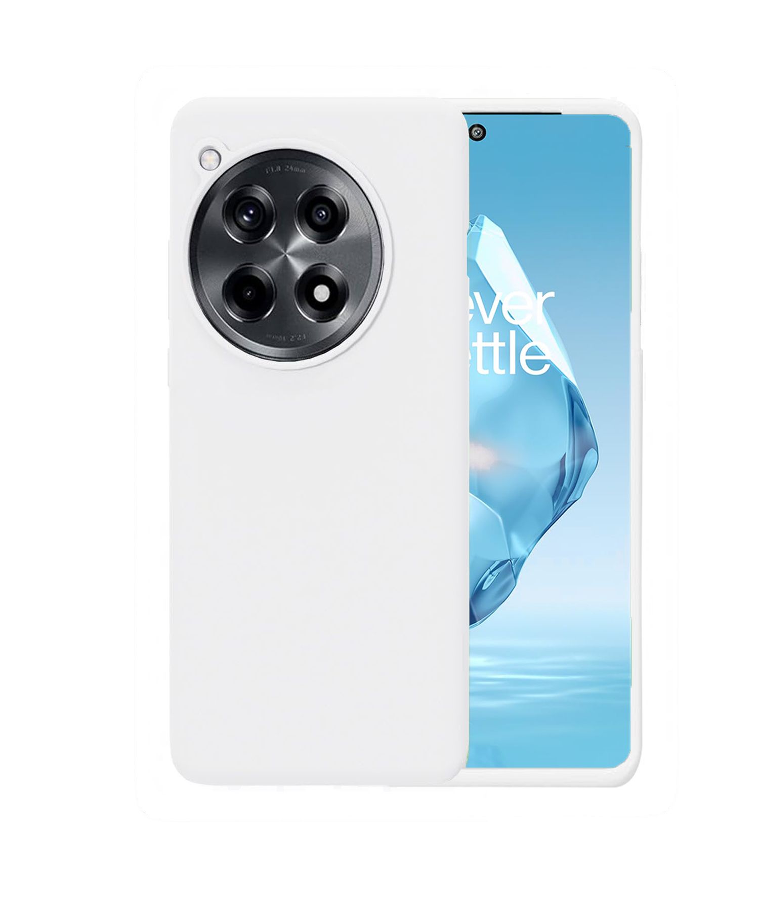 LIRAMARK Liquid Silicone Soft Back Cover Case for OnePlus 12R 5G