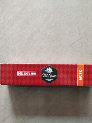 Old spice Smell like a man Lather shaving Cream Musk 