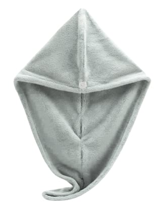 Allure Premium Microfiber Hair Towel-Grey