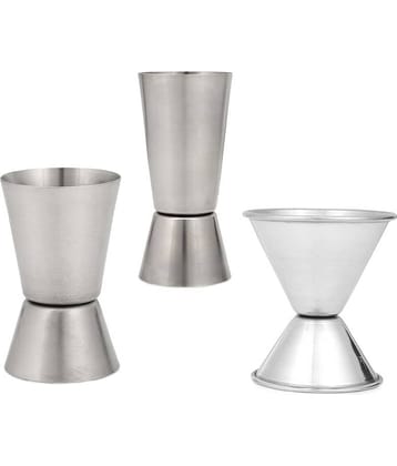 Silver Stainless Steel Peg Measurer ( Pack of 3 )