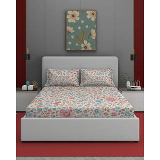 Quirky Home Coral Collection Flat Double Bedsheet with 2 Pillow Cover (Multicolor) Quirky Home Coral Collection Flat Double Bedsheet with 2 Pillow Cover (Multicolor)