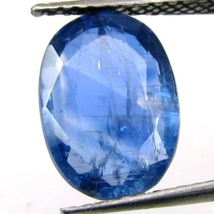 Beautiful Blue 4Ct Kyanite Oval Faceted Gemstone