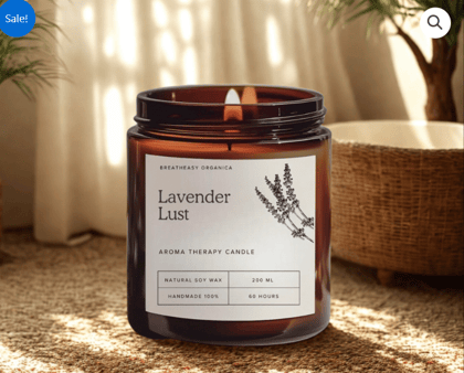 Metal Lid Jar Aroma Therapy Candle 200 ML