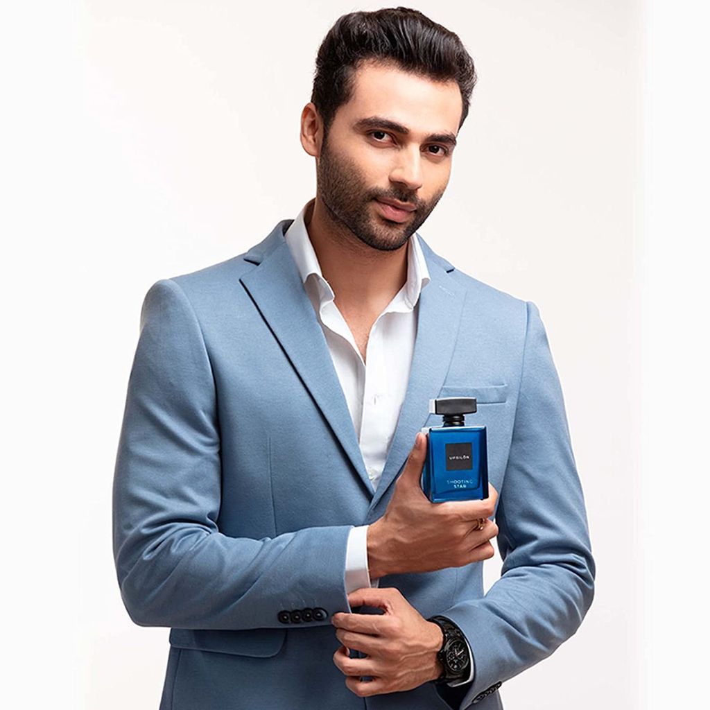 UPSILON Combo of Wild Blue & Shooting Star Eau De Parfum Premium Long Lasting Fresh & Powerful Fragrance Spray Travel Friendly Luxury Parfum Scent | Men’s Perfume | Each 100ml - Pack Of 2