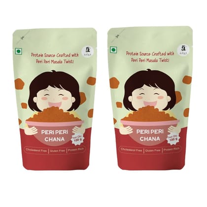 Adya Organics Peri Peri Chana (Pack of 2)- 100 gms x 2