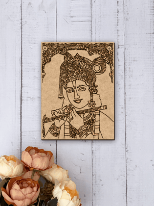 Dbeautify's MDF Lord Krishna Playing Flute – DIY