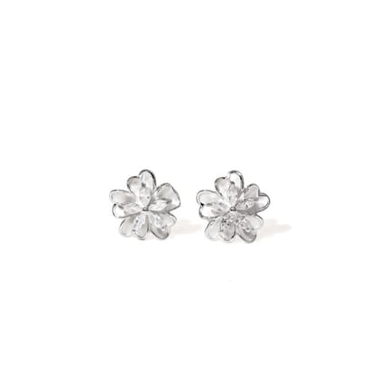 Allora Studs | 925 Silver Earrings for Women-Silver