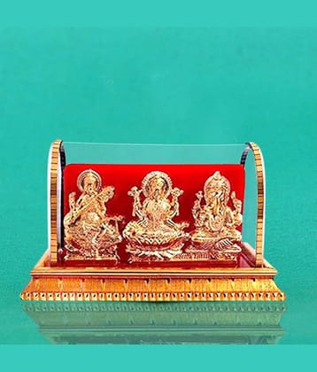 Awesome Craft Lakshmi Ganesha Saraswati Ideal For Car Dashboard ( Pack of 1 )