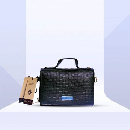 Stand out with this Super Embossed Bricks Print Leather Bag Handbag for Women