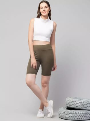 Latest Fancy High GSM Active Wear/Gym Shorts/Solid Yoga Shorts/Cycling Shorts For Womens & Girls - XL
