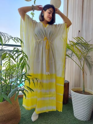 Hand Block printed KAFTAN 100% Pure cotton