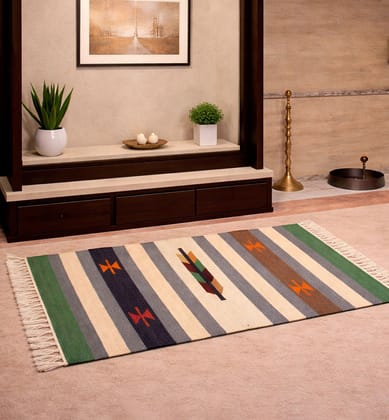 Handwoven Punja Durrie Asan