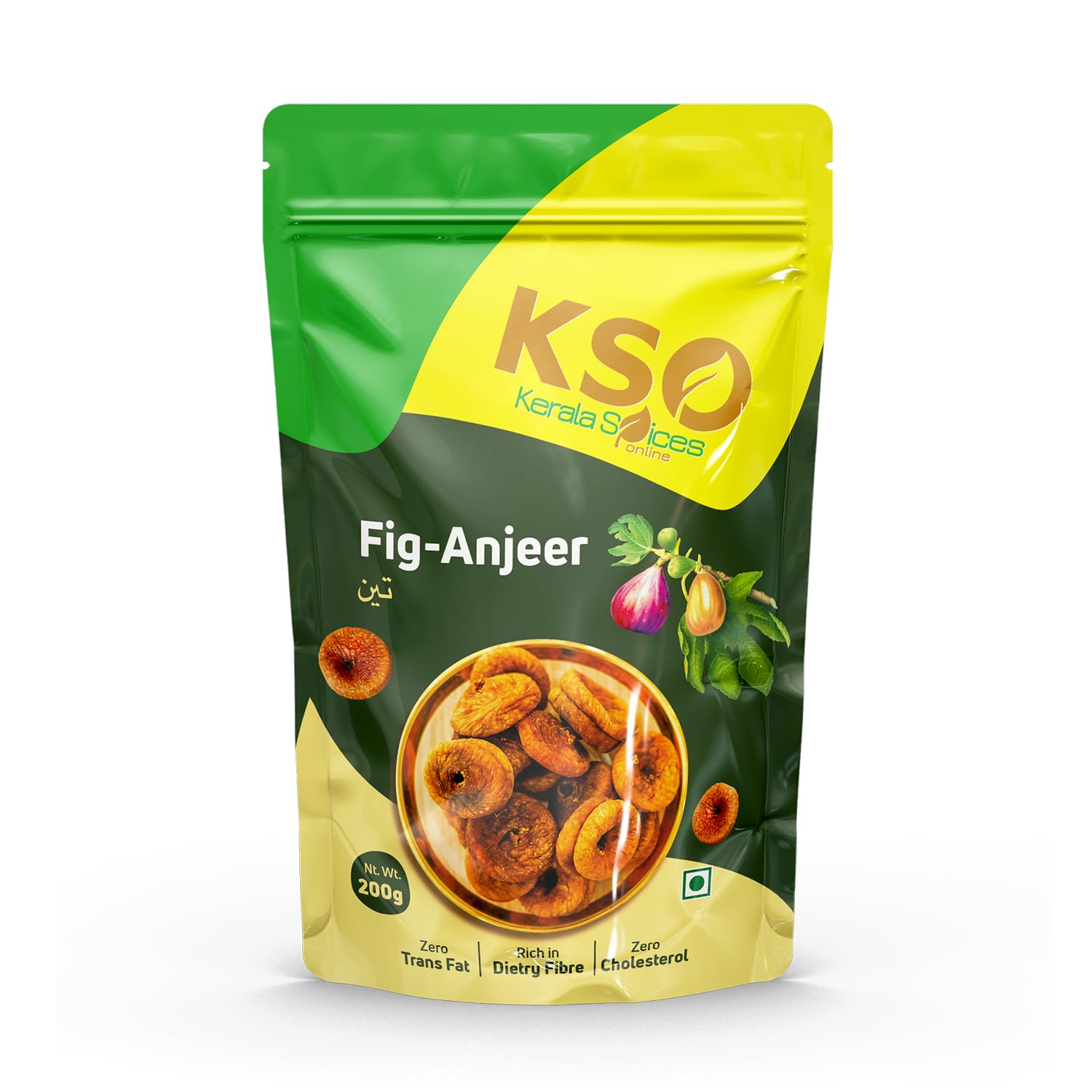 Keralaspicesonline 100% Pure Dried Anjeer 250 grams Rich source of Low in calories and Fat Free Anjeer Dry Fruits
