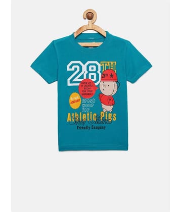 Dongli Pack of 1 Boys Cotton T-Shirt ( Multi Color )