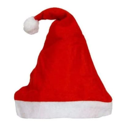 Christmas Santa Claus Hat, Red/White-Pack of 3