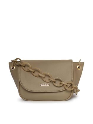 Satchel Shoulder Bag (M)-Beige