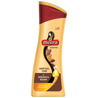 Meera Hair Fall Care Shampoo - With Shikakai & Badam, For Strong & Healthy Hair, For Men & Women, 180 Ml