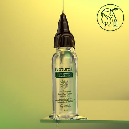 Naturali Anti-Dandruff Scalp Serum With Sage, Tea Tree Oil & Salicylic Acid-50ml