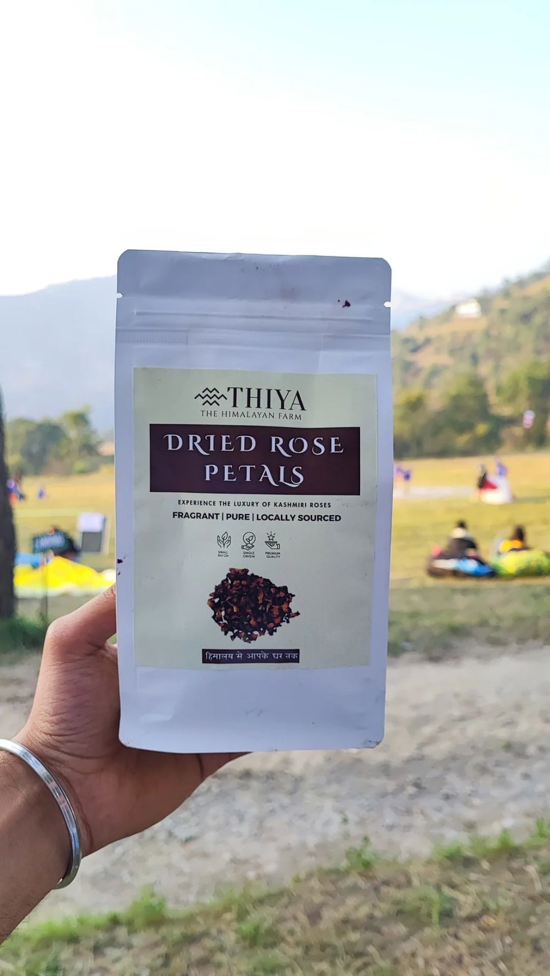 Thiya Kashmir Dried Rose Petals | Kashmir's Finest | 100% Pure Dried Rose Petals | 50g