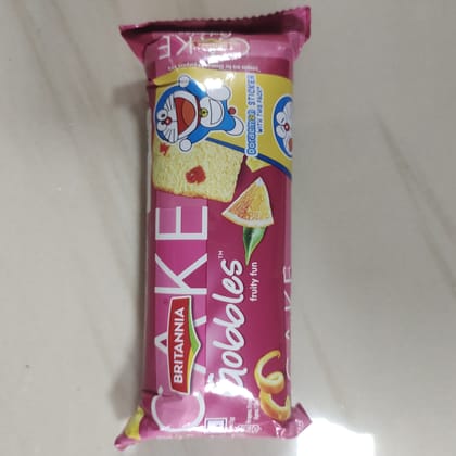 Britannia Gobbles Fruit Fun Cake