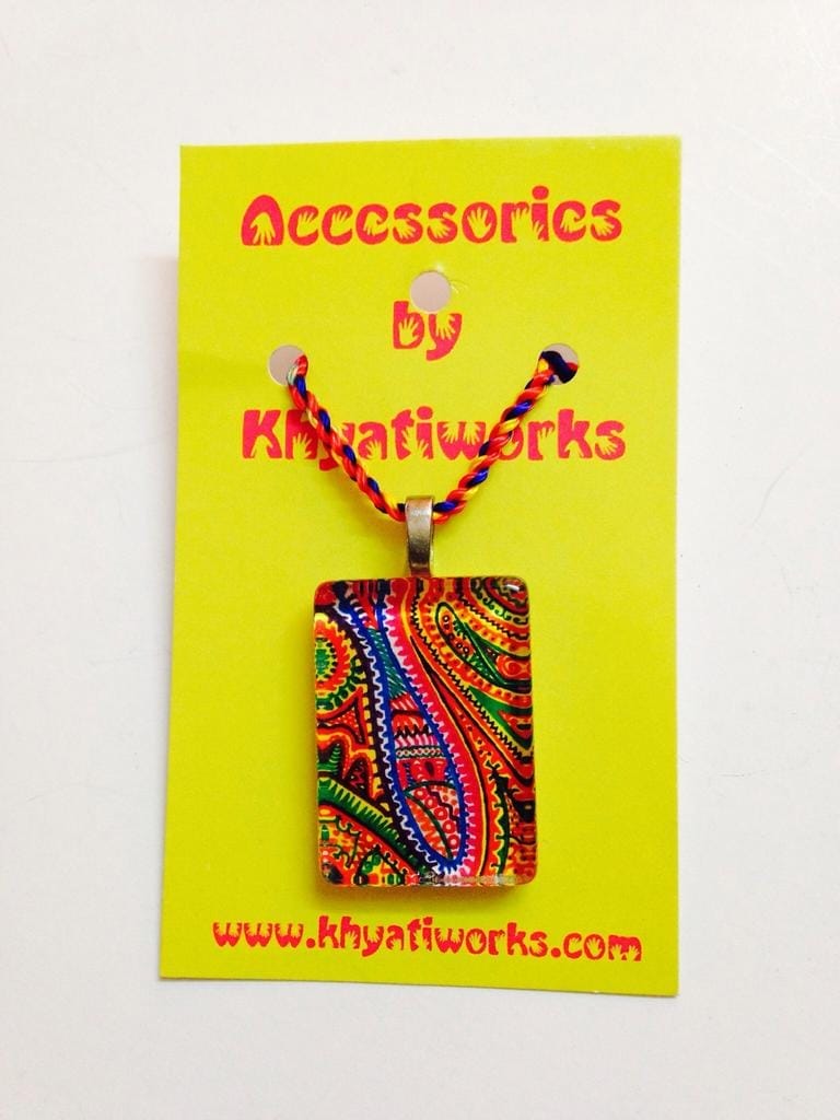 Fluidy Cuboid Glass Pendant